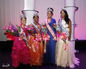 This year's winners of the 26th Annual Miss Jamaica Florida Pageant in association with the Partners for Youth Foundation held June 28, 2015 in Coral Springs: Little Miss, Abigail Blake sponsored by The South and Blake Families, Junior Miss, Ashante Lindsay sponsored by Exquisite Class Center LLC, Miss Teen, Joanna Chung (far right) sponsored by Trees that Feed Foundation, and Miss, Allison Johnson (2nd from right) sponsored by Otto Law Group- Photo by David I Muir