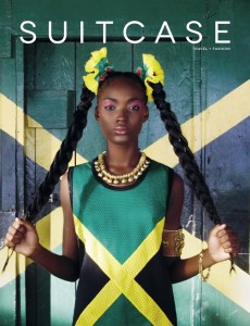 Francine James on the cover of Suitcase Magazine