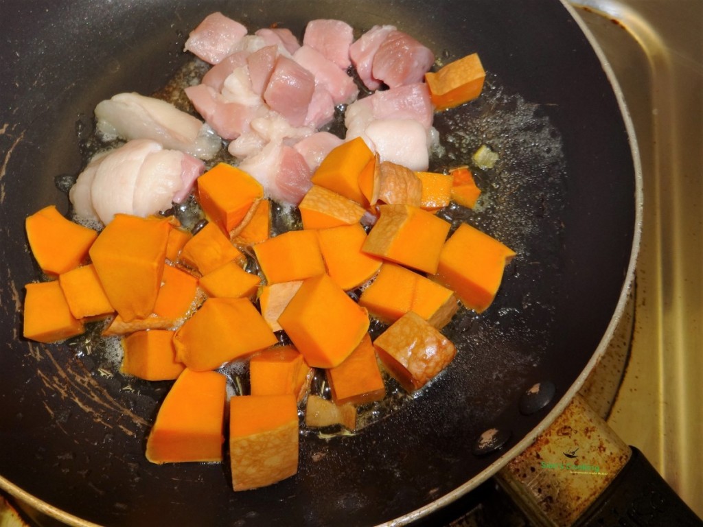 corned pork and pumpkin