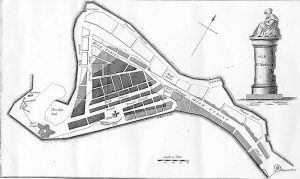 Old Map of Port Royal Jamaica