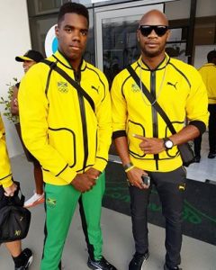 Team Jamaica - Yona Knight and Asafa Powell