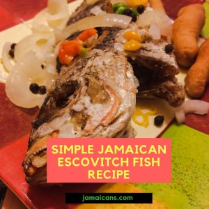 Simple Jamaican Escovitch Fish Recipe pin