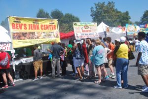 Atlanta Jerk Fest Fans Buying Food 2017