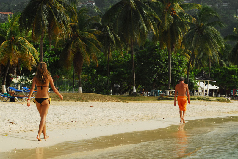 jamaican beaches at sunset