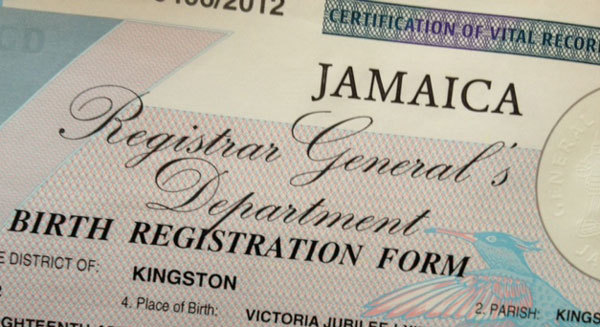 I need to add my dead fathers #39 name to my Jamaican birth certificate