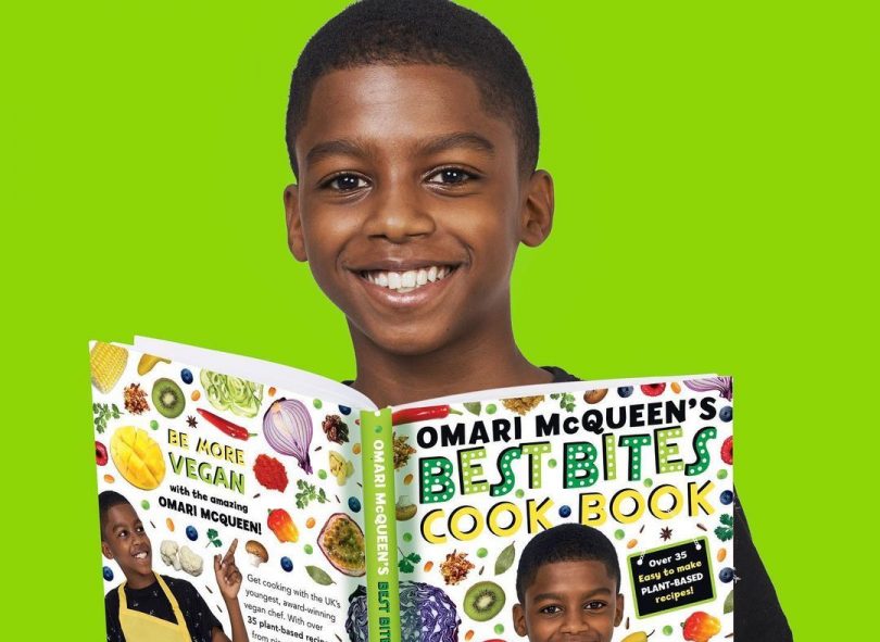 12-Year-Old British Jamaican TV Chef Launches Vegan Cookbook Omar McQueen -1