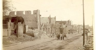 Kings Street Looking South - Kingston Jamaica Earthquake 1907