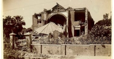 St Georges Church Episcopal - Kingston Jamaica Earthquake 1907 Phot by Brenan