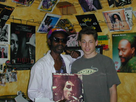 Danny at the Tuff Gong studios Jamaica
