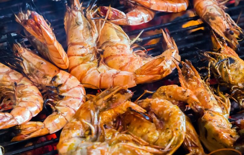 grilled jerk shrimps