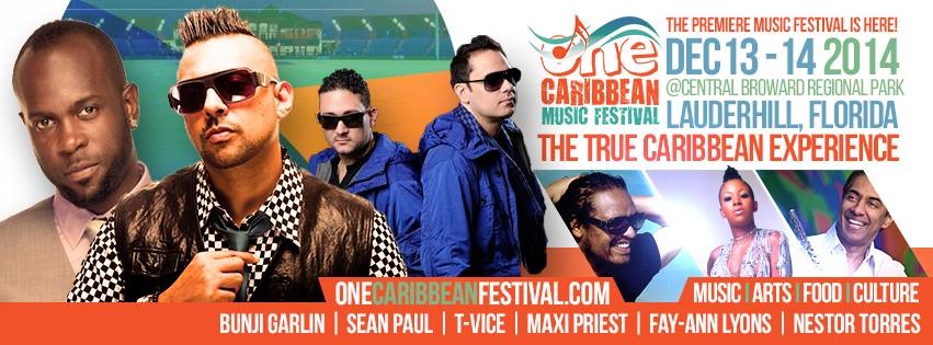 Win 2 Tickets to the 2-day ONE Caribbean Music Festival on December 13th & 14th, 2014 in South Florida