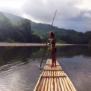 River Rafting Jamaica by Laura Mandy