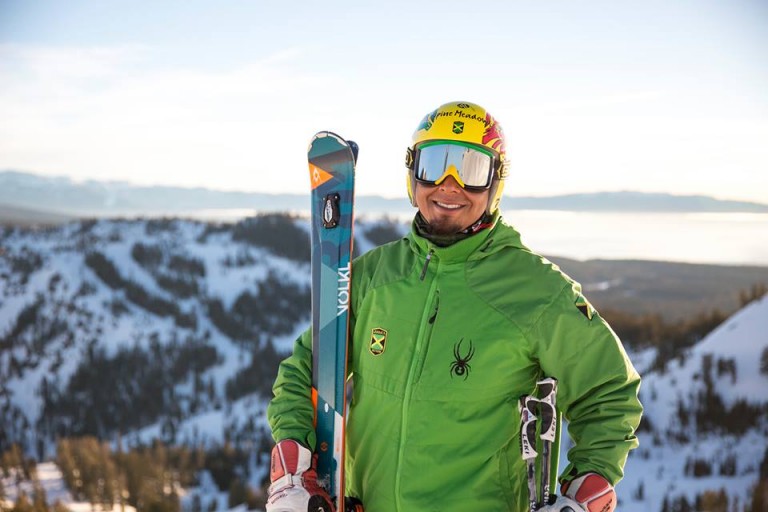 Jamaican Skier Errol Kerr