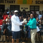 Wesley Frater giving back to Bethany Primary School in Jamaica