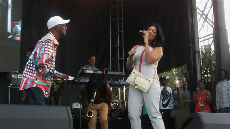 Beres Hammond and Tessanne Chin at Groovin in the Park 2016