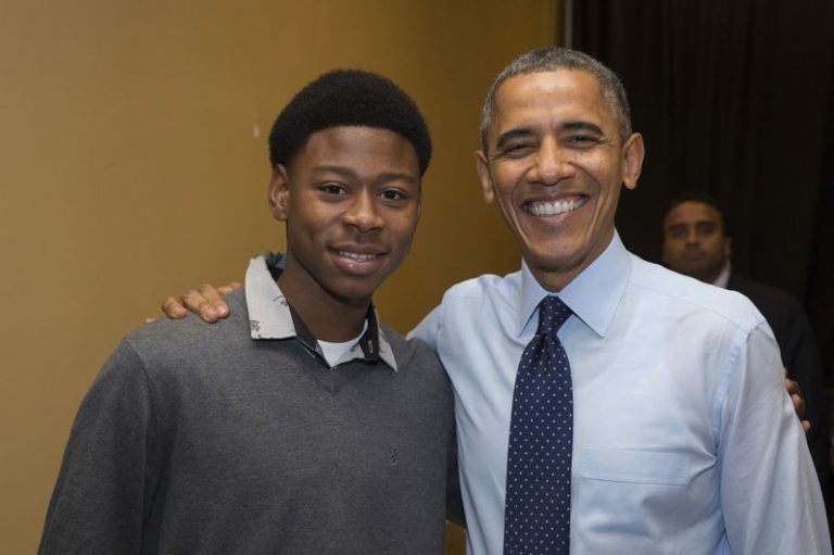 Jamaican Radcliffe Saddler Introduced President Obama