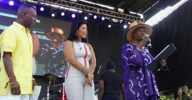 Tessanne Chin Barry G and Dr Una Clarke at Groovin in the Park 2016