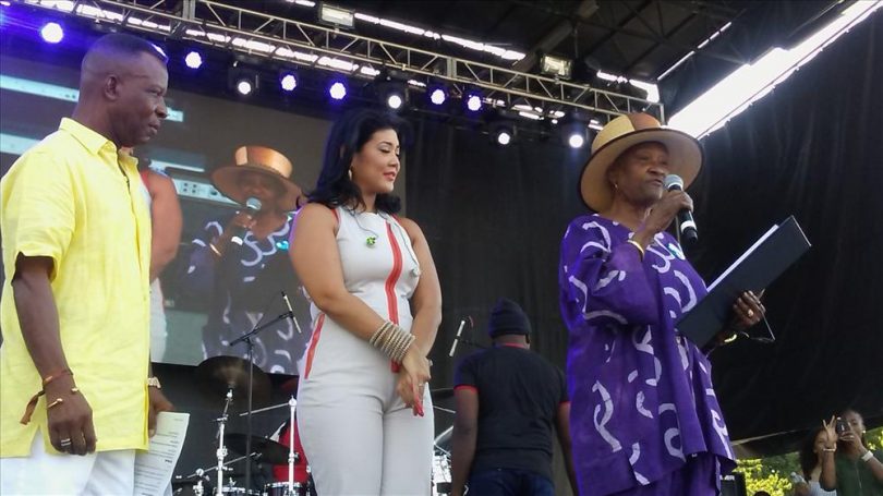 Tessanne Chin Barry G and Dr Una Clarke at Groovin in the Park 2016