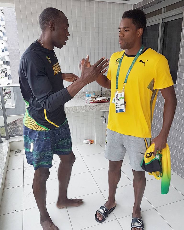 Team Jamaica Usain Bolt and Yona Knight-Wisdom