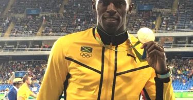Usain Bolt Wins Gold Medal in 100 meter at the 2016 Rio Olympics