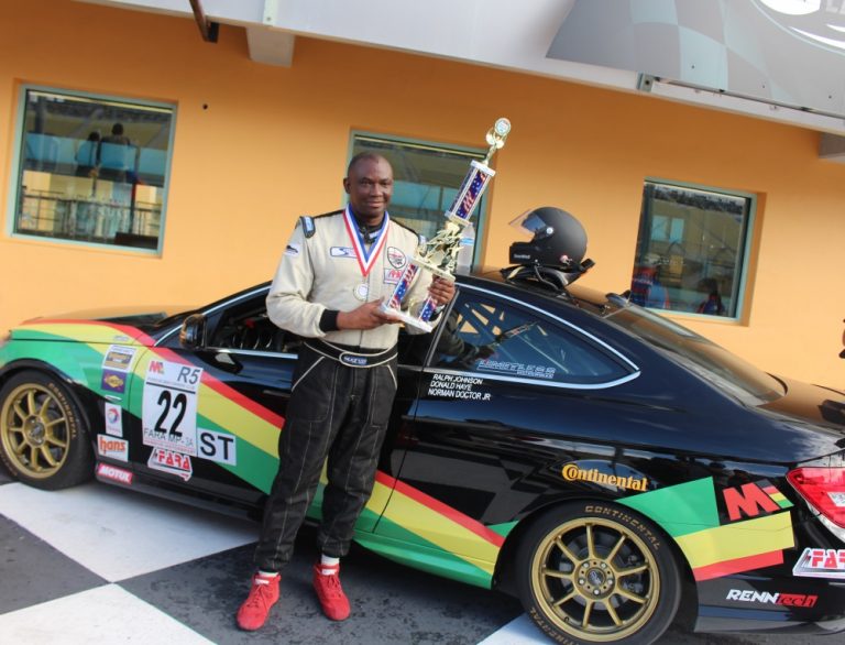 Victor Haye Jamaican Race Car Driver for Massive Crew