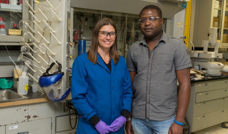 Jamaican scientist Dr Gavin Jones with his IBM research colleague Jeannette Garcia
