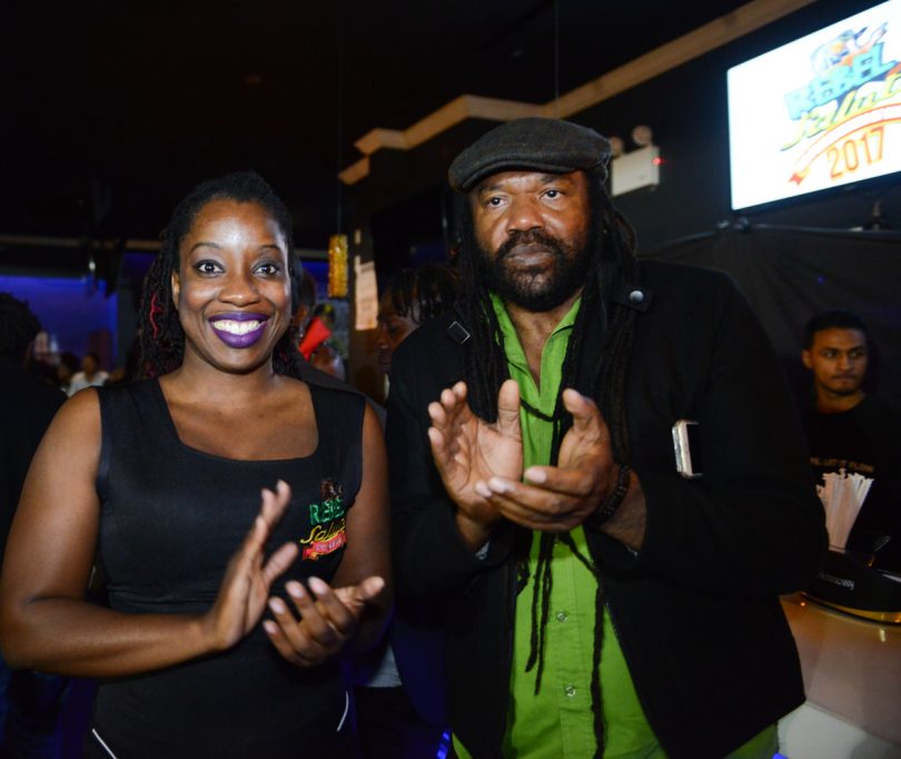 Tony Rebel And His Attorney At Law Daughter Jahyudah At Rebel Salute Launch In New York