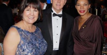 U.S. Vice President Elect Mike Pence (center) Karen Pence (Left) Jamaica’s Ambassador Hon. Audrey Marks