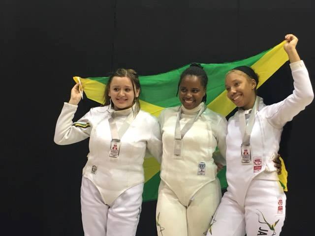 team Jamaica Womens fencing photo by James Adolphus