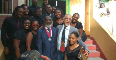 ANTHEA McGIBBON PHOTOS: 2017 Musgrave Medals Awards Ceremony held at the Lecture Hall, Institute of Jamaica on May 25th, 2017. Congrats Freddie McGregor (centre) says Nexxus and Tommy Cowan.