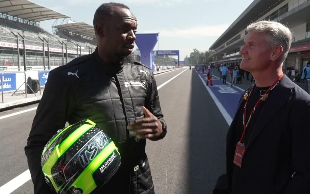Usain Bolt - Worlds Fastest Man Takes the Wheel of Super-Fast Formula E Electric Race Car