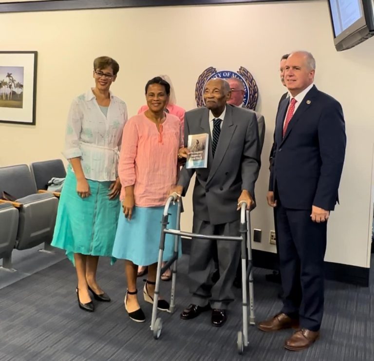 103-Year-Old World War II Veteran John McHugh Honored by the Martin County Board of Commissioners in Florida