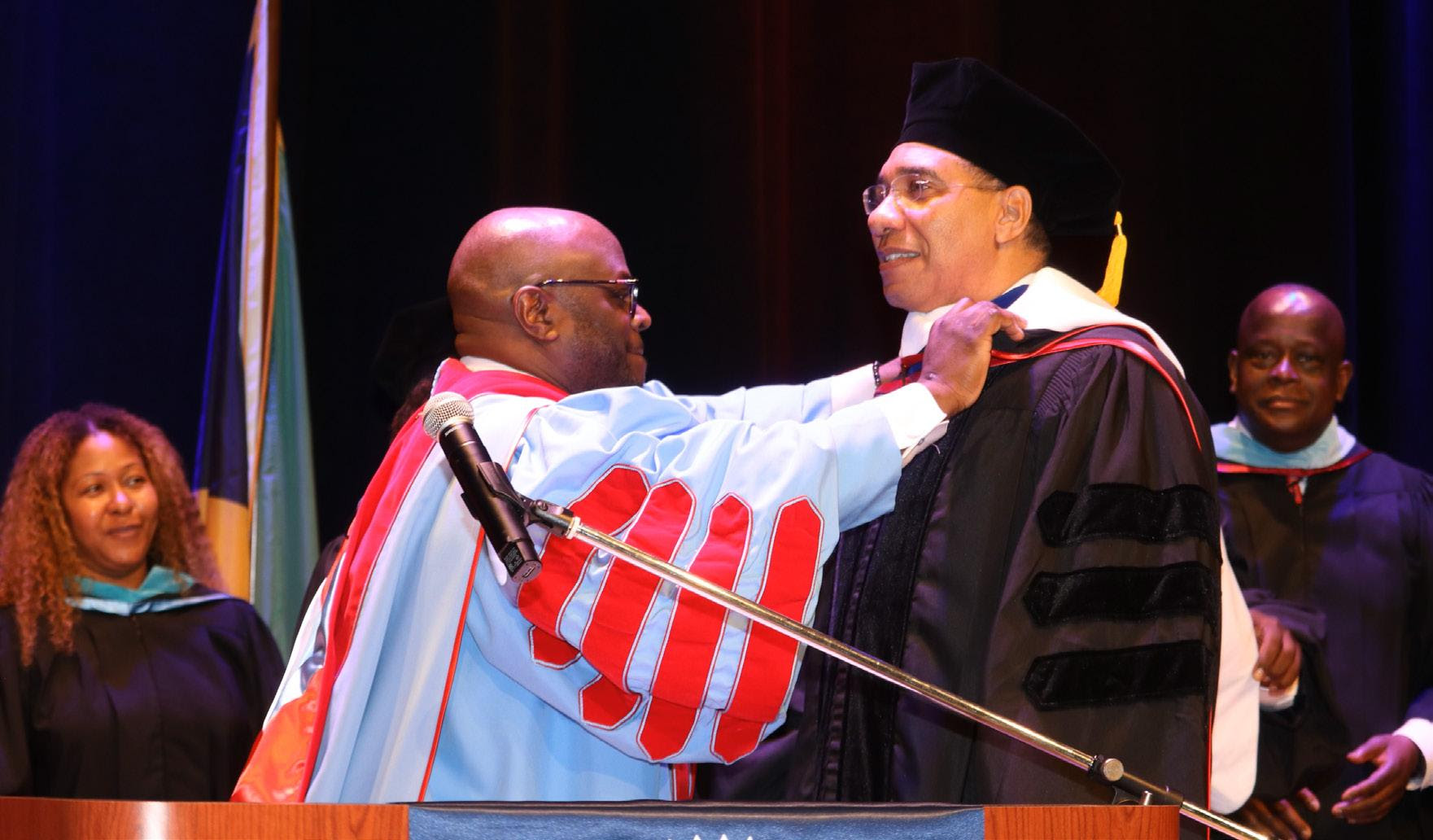 Jamaican Prime Minister, Andrew Holness,  Delivers Historic Address at Delaware State University Commencement