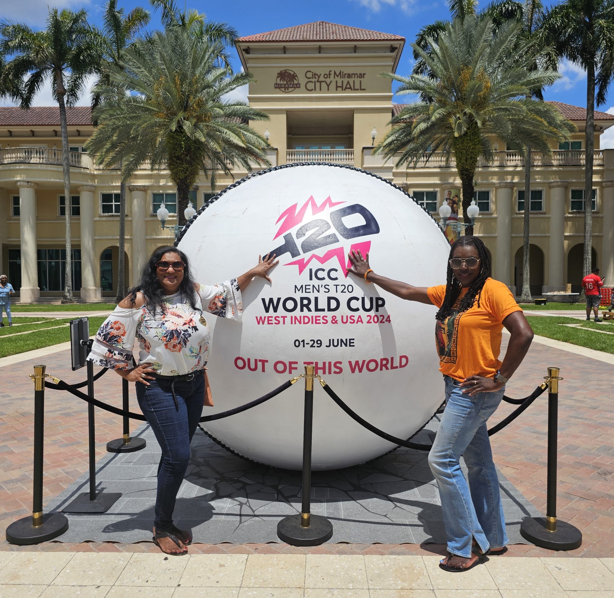 South Florida Catches 'Cricket Fever' after Giant Replica Ball Rolls