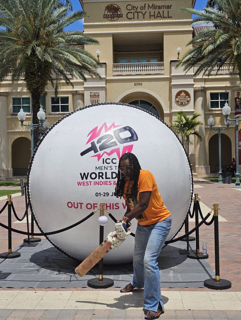 South Florida Catches 'Cricket Fever' after Giant Replica Ball Rolls