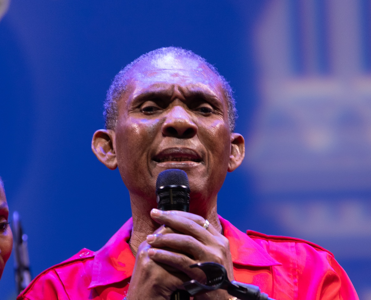 Ken Boothe on stage at Rythms of Africa South Florida Miramar