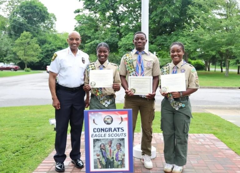 Trailblazing Siblings - Jamaica-American Triplets Make History as First Black Eagle Scout Triplets in the USA - 1
