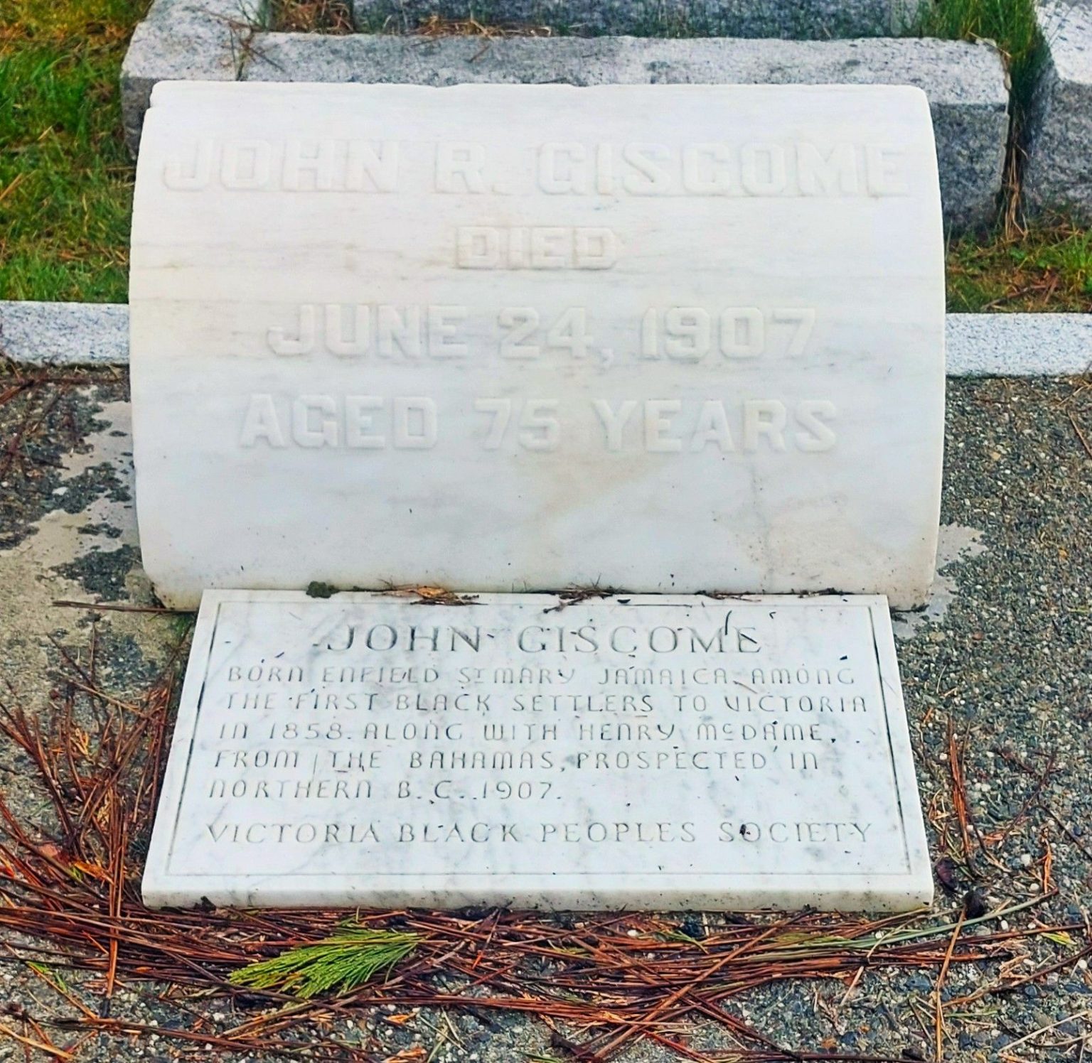 John Robert Giscome The Jamaican Gold Rush Pioneer Who Helped Map John R Giscome Grave 1536x1496 