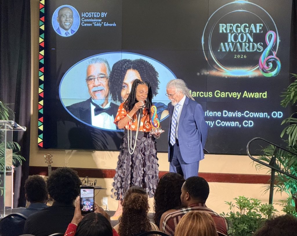 Jamaican Reggae Legends Honored by South Florida City at Reggae Icon Awards Carlene Davis and Tommy Cowan