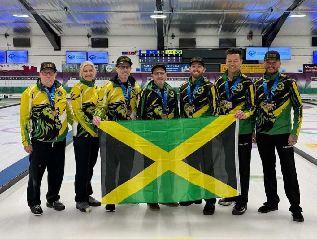 Jamaica Men Curling Team Wins Historic Medal in Scotland 2