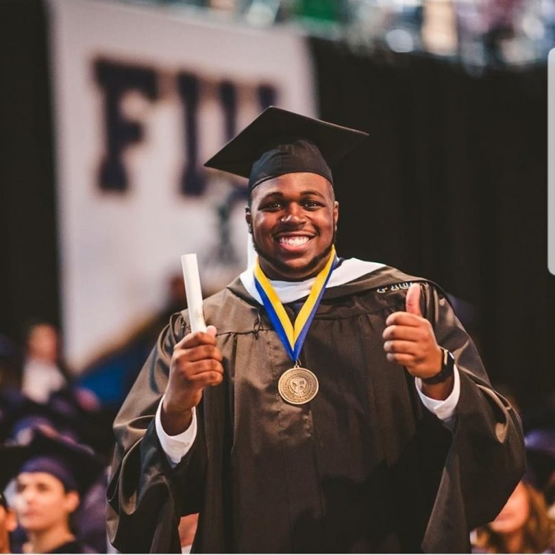 21-Year Old Jamaican Student Who is Pursuing Doctorate in Geophysics Highlighted at Florida International University Graduation Ceremony - Lajhon Campbell