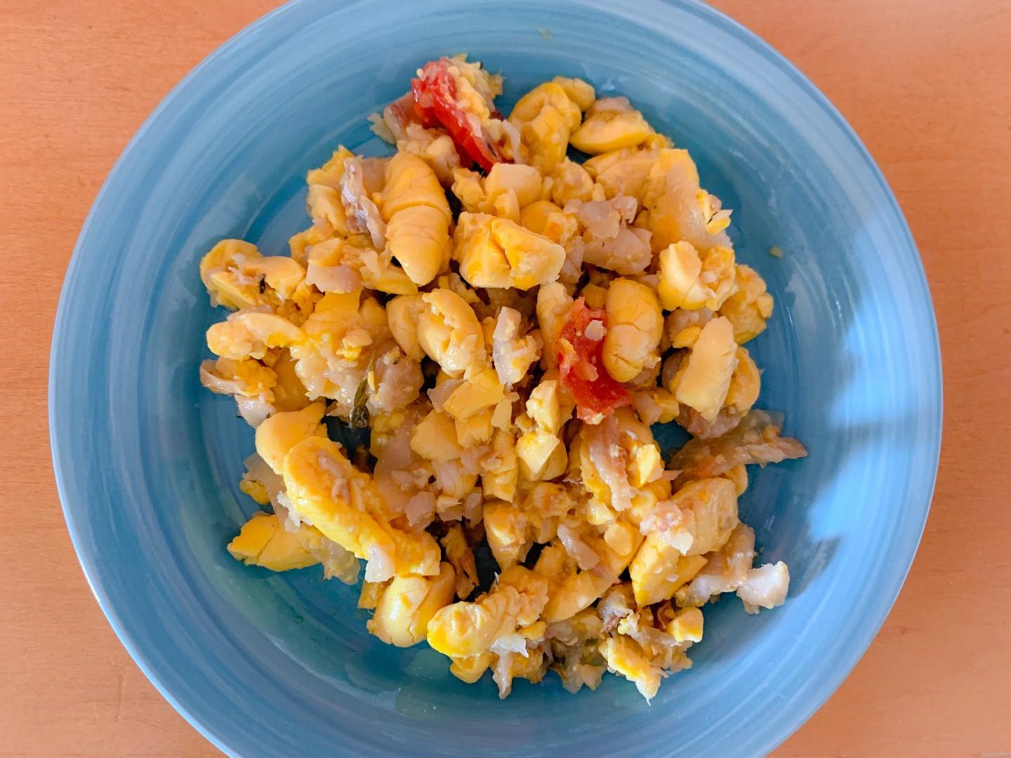 Ackee And Saltfish With Roast Breadfruit