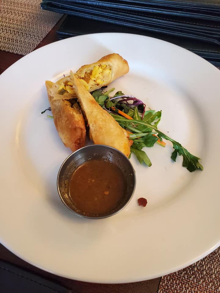 Ackee and Saltfish Spring Rolls