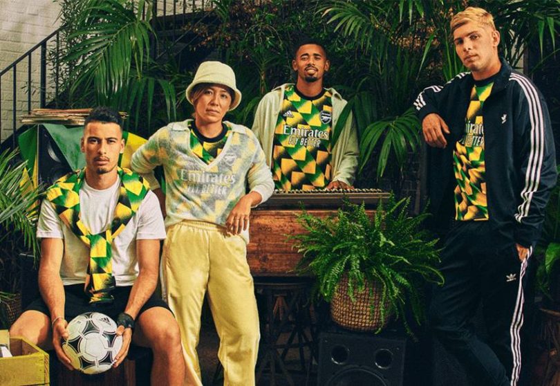 Arsenal Celebrates Jamaican fans and Jamaica 60 with pre-match jersey