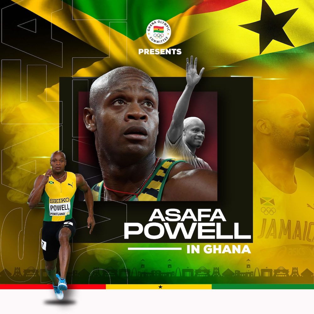 Asafa Powell in Ghana