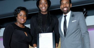 Atlanta In Sports Gala _left to right Erica Mitchell managing partner Simone Edwards Atlanta City Council Andre Dickens_Photo Credit Paul Biagui.jpg