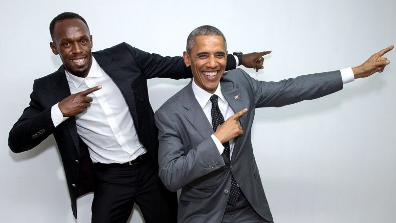 Barack Obama Meets Usain Bolt