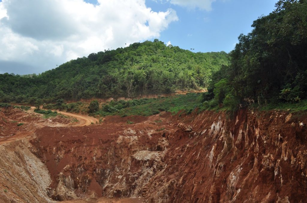 Bauxite pit vicinity Cockpit Country Photo credit Ja Environment Trust