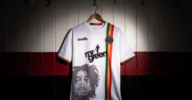 Bob Marley Featured on Jersey of Irish Football Club front