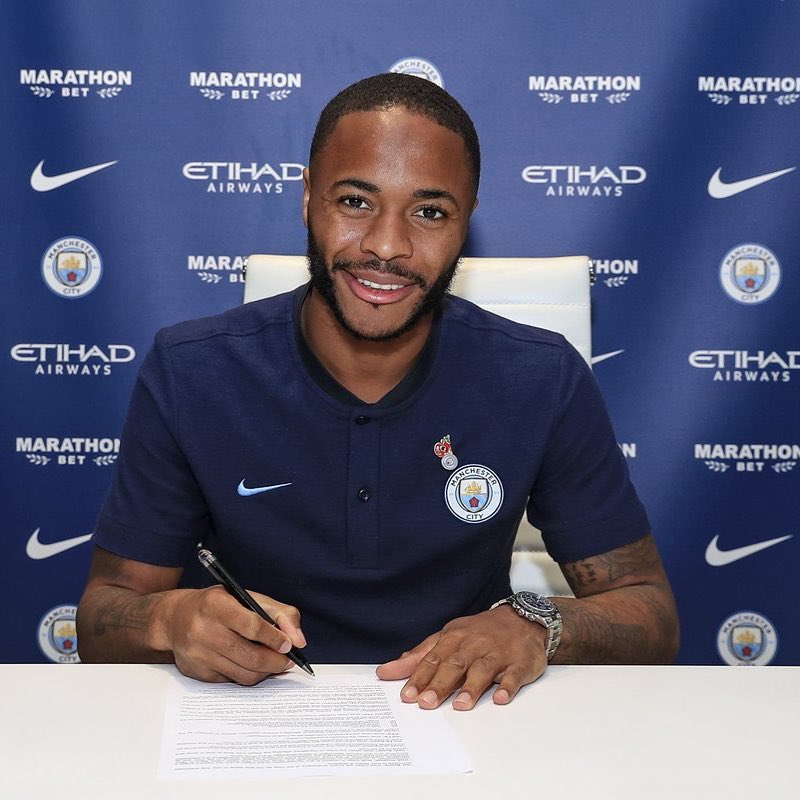 British Jamaican Raheem Sterling Signs Contract Extension Worth Up To £300,000 With Manchester City